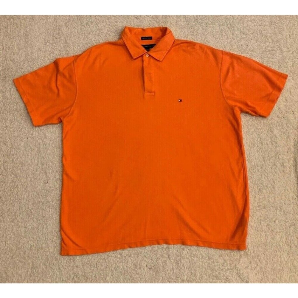 Men's Tommy Hilfiger | Orange Polo | Size XL